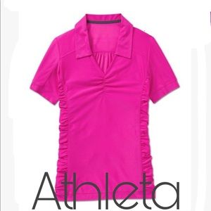 🏌🏾‍♀️🏸 Athleta | Birdie Short Sleeve Polo Shirt